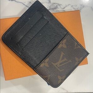 Louis Vuitton Monogram Black and Brown Card Holder